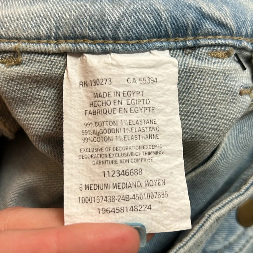 NWT‎ Lee Light Blue Stretchy Denim Shorts- 6